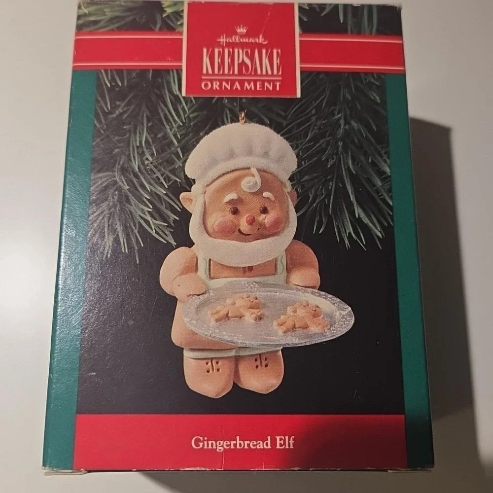 Hallmark Keepsake Ornament Christmas Gingerbread Elf 1990
